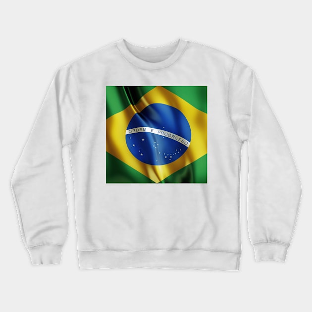 Brazil flag Crewneck Sweatshirt by mikath